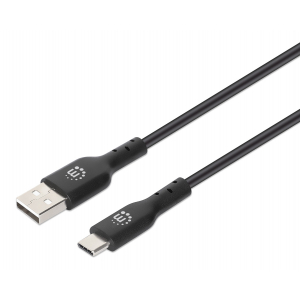 Câble USB-A vers USB-C haut débit - 480 Mbps - 1 mètre - noir