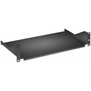 Étagère cantilever 2U 19 pouces - 400 mm de profondeur - capacité de charge jusqu'à 25 kg - noir