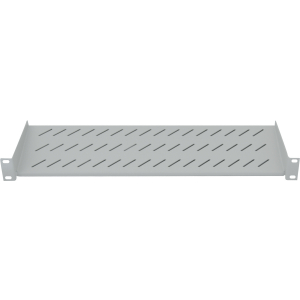 Étagère cantilever 1U 19 pouces - 150 mm de profondeur - capacité de charge jusqu'à 25 kg - gris