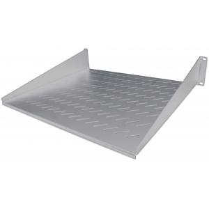 Étagère cantilever ventilée 2U 19 pouces - 250 mm de profondeur - capacité de charge jusqu'à 25 kg - gris