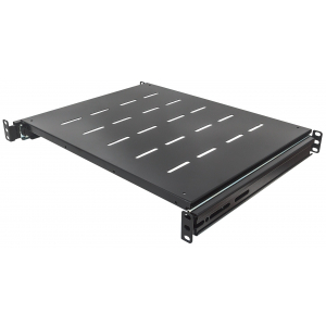 Etagère extensible 1U pour baies serveur 19" de 800 à 1000 mm de profondeur - noir