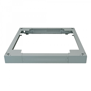 Socle/Base 90 (h) x 600 (l) x 800 (p) mm pour baie de brassage 19 pouces - gris