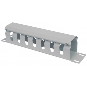 Panneau de gestion des câbles 10" 1U - gris