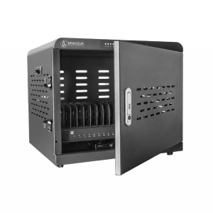 Armoire de recharge USB-C 1 000 W pour 16 ordinateurs portables & tablettes – Gestion à distance – serrure à clé