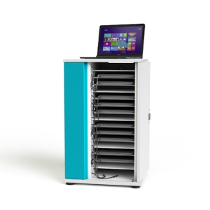 Armoire de charge Zioxi pour 16 ordinateurs portables jusqu'à 16 pouces - Chargement via USB-C - CHRGCUC-LS-16-K - serrure à clé