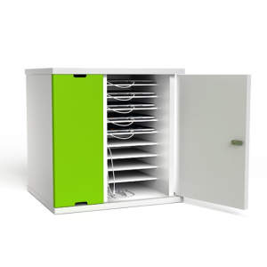 Zioxi oplaadkast voor 10 iPads &amp; tablets inclusief voorgemonteerde USB-C-kabels - CHRGCUC-TB-10-C# - Digitaal codeslot