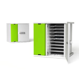 Armoire de recharge Zioxi pour 10 iPads et tablettes jusqu'à 11 pouces - Chargement via prises électriques ou USB-C