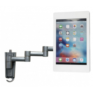 Support mural flexible pour iPad 345 mm Fino pour iPad 10.2 & 10.5 - blanc 