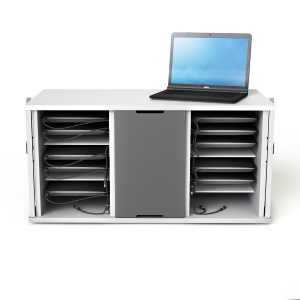 Armoire de chargement Zioxi CHRGC-CB-8+8-C pour 16 Chromebooks jusqu'à 14 pouces - verrouillage par code numérique