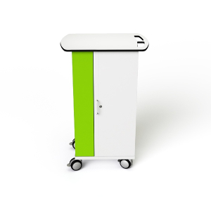 Chariot de recharge Zioxi pour 16 iPads jusqu'à 10,9 pouces et iPad Pencils - verrouillage par clé - CHRGT-PT-16-K
