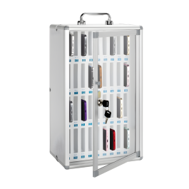 Casier Mural Pour 36 Téléphones - Avec Serrure Et Porte Transparente - Couleur Or - Parfait Pour école, Bureau, Salle De Réunion