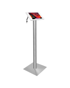 Support de sol Fino pour iPad Air/Pro 11 pouces 2024 - blanc/ acier inoxydable