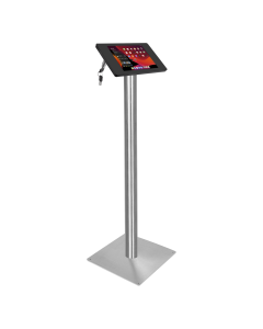 Support au sol Fino pour iPad 11 pouces 2025 - noir/ acier inoxydable