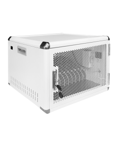 Armoire de charge BRV12v2T pour 12 tablettes ou ordinateurs portables jusqu'à 16 pouces - avec minuterie - blanc