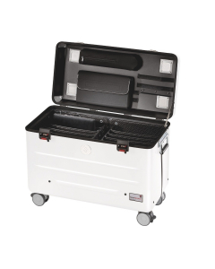 Valise de transport & chargement Parat N10 pour 10 ordinateurs portables ou Chromebooks jusqu'à 15,6 pouces - blanc