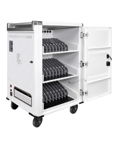 Chariot de chargement BRV30 pour 30 appareils mobiles jusqu'à 16 pouces - blanc
