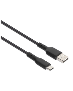 Câble USB-A vers USB-C haut débit - 480 Mbps - 1 mètre - noir