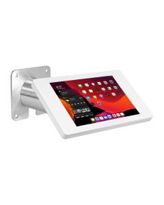 Support mural Fino pour iPad 11 pouces 2025 - blanc/ acier inoxydable