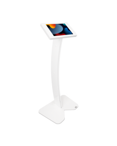 Support de tablette sur pied Fino Curved LED pour iPad 10.2 & 10.5 pouces - blanc