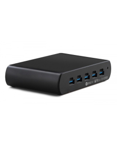 Concentrateur de charge 5 ports Dual Charge USB-A/USB-C 150W - noir