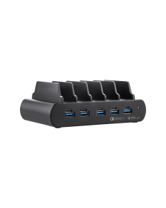 Station de charge 5 ports Dual Charge USB-A/USB-C 150W - noir
