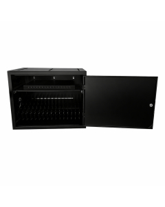 Armoire de chargement USB-C BRVDC16 pour 16 appareils mobiles jusqu'à 17 pouces - noir