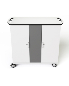 Chariot de charge USB-C pour 32 Chromebooks et appareils mobiles jusqu'à 14 pouces - serrure à clé