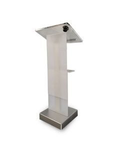 Pupitre réglable en hauteur en métal/plastique Cielo - gris