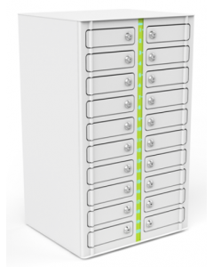 Casier de recharge mural USB-C Zioxi pour 20 téléphones portables - serrures à clés