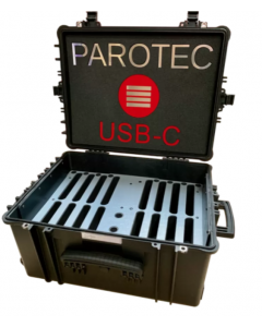Etui de charge MRC16 USB-C de Parotec pour 16 appareils jusqu'à 11 pouces