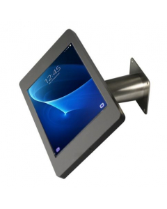 Support de tablette mural Fino pour Samsung Galaxy Tab A9+ 11 pouces 2023 - acier inoxydable/noir