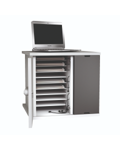 Armoire de chargement pour Zioxi CHRGC-CB-10-R pour 10 Chromebooks jusqu'à 14 pouces - serrure RFID