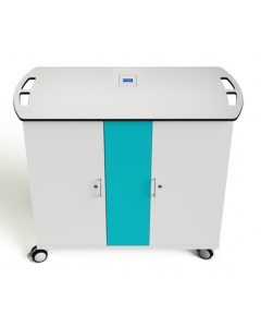 Chariot de chargement Zioxi CHRGT-LS-32-K-O3 pour 32 ordinateurs portables jusqu'à 16 pouces - serrure à clé
