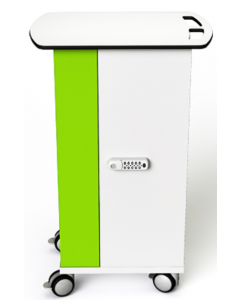 Chariot de recharge pour 16 iPads jusqu'à 10,9 pouces et iPad Pencils - Zioxi CHRGT-PT-16-C - verrouillage par code numérique 