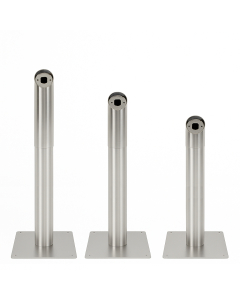 Tube réglable en hauteur - acier inoxydable