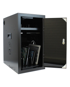 Armoire de rechargement BRVDC6 pour 6 appareils mobiles jusqu'à 17 pouces - noir - USB-C