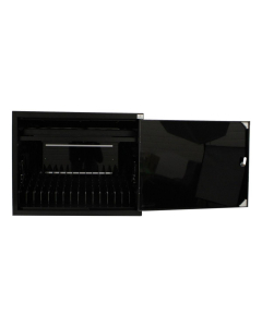 Armoire de recharge BRVD16 noire - 16 appareils mobiles jusqu'à 17 pouces - multiprise