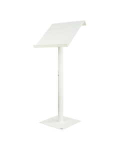 Pupitre réglable en hauteur en métal/acrylique Vivaldi - blanc