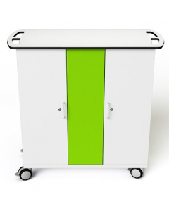 Chariot de recharge USB-C pour 32 iPads jusqu'à 10,9 pouces et iPad Pencils - Zioxi CHRGTUC-PT-32-K - serrure à clé