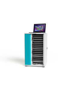 Armoire de chargement Zioxi CHRGC-LS-16-R pour 16 ordinateurs portables jusqu'à 15,6 pouces - serrure RFID