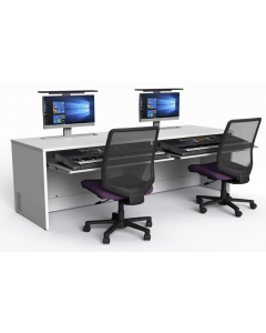 Bureau studio MAO M1 avec 2 emplacements pour moniteurs - 220 (L) x 75 (P) cm