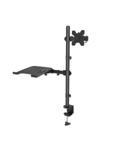 Support ordinateur portable avec bras pour moniteur - 1 écran - 13 à 32 pouces