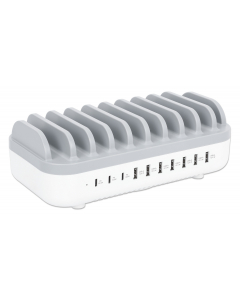 Station de charge USB Power Delivery à 10 ports - 120W