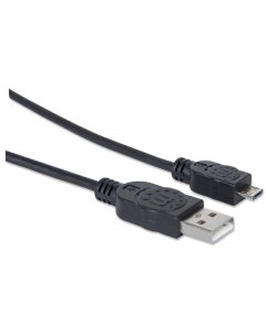 Câble Hi-Speed USB-A vers Micro-USB - 480 Mbps - 1.8 mètres - noir