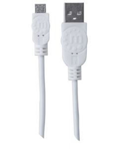 Câble Hi-Speed USB-A vers Micro-USB - 480 Mbps - 1 mètre - blanc