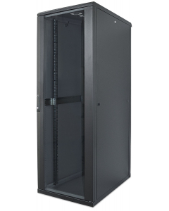 Baie réseau 19 pouces MHT207 avec porte vitrée - 26U - 800 (P) x 600 (L) x 1322 (H) - assemblée - noir