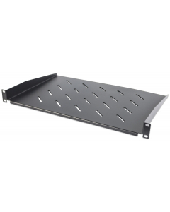 Étagère cantilever ventilée 1U 19 pouces - 350 mm de profondeur - capacité de charge jusqu'à 25 kg - noir