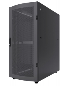 Baie serveur 19 pouces MHT257 avec porte perforée - 47U - 1200 (P) x 800 (L) x 2250 (H) - flatpack - noir