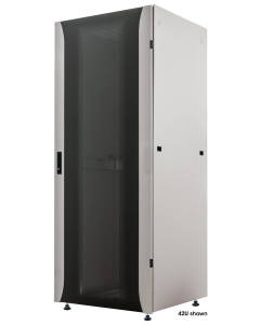 Baie réseau Premium 19 pouces MHT228 avec porte vitrée - 22U - 800 (P) x 600 (L) x 1133 (H) - flatpack - gris