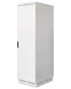 Baie réseau 19 pouces industrielle IP55 outdoor MHT161 avec ventilateurs intégrés - étanche à la poussière et aux éclaboussures - hauteur 42U - profondeur 800 mm - gris